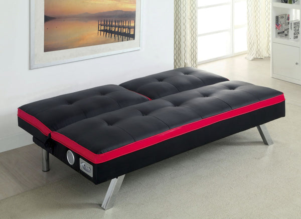 Futon with online speakers